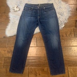 7 For All Mankind Womens Jeans The Relaxed Skinny Size 32 Cozy Next Level